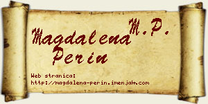 Magdalena Perin vizit kartica